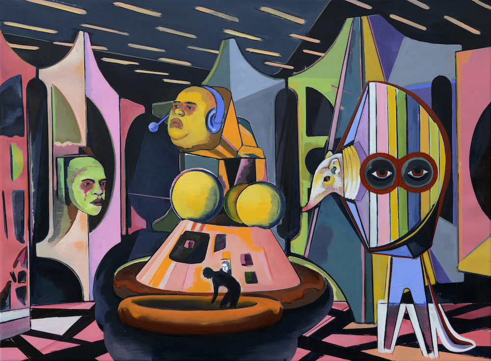 A Dot in a Pool of Broken Sound Waves