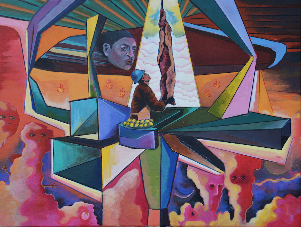 A Dot in a Pool of Broken Sound Waves